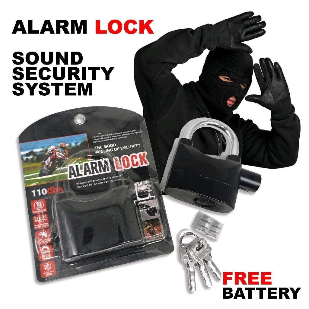 High Quality Alarm Lock Padlock Anti-theft Security With Sound Alarm ...