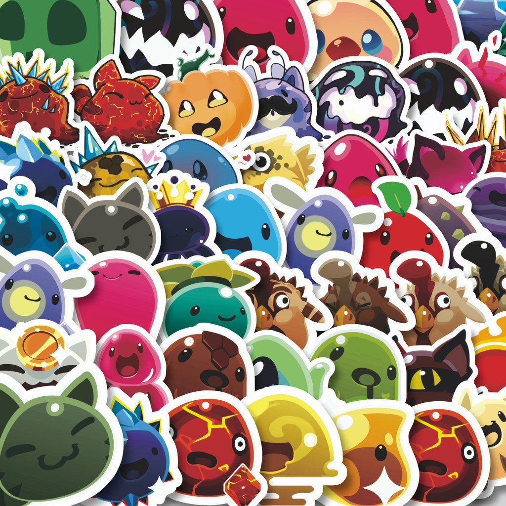 Cutting Pack Stickers Game Series Slime Rencher Character Mix Stickers ...