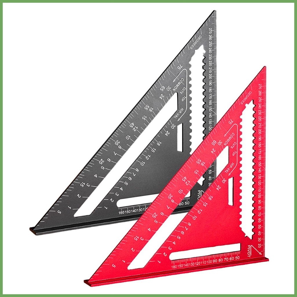 Metal Square Ruler Triangle Right Angle Ruler Multifunctional Triangle ...