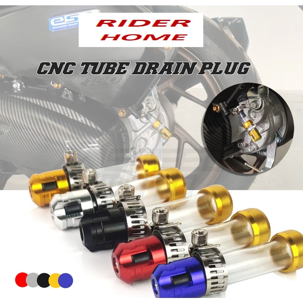 RIDER HOME AIR FILTER DRAIN TUBE Z-2391 ALLOY HEAD PLUG UNIVERSAL FOR ...