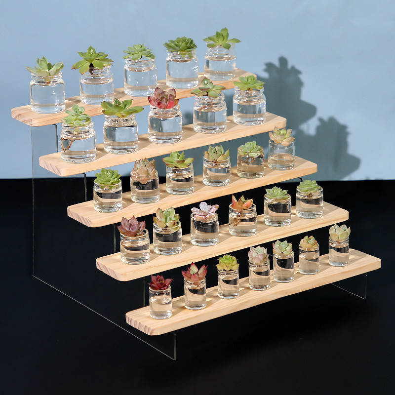 Acrylic Transparent Display Stand Ladder Blind Box Display Desktop ...