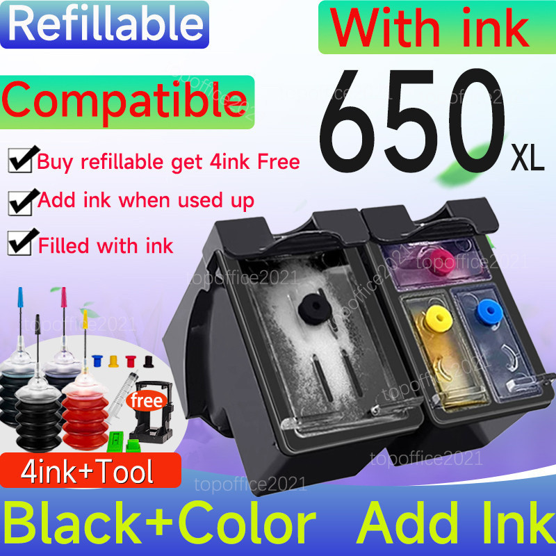 HP 650 ink HP650XL ink cartridge Compatible for HP 1015 1516 1518 2515 ...