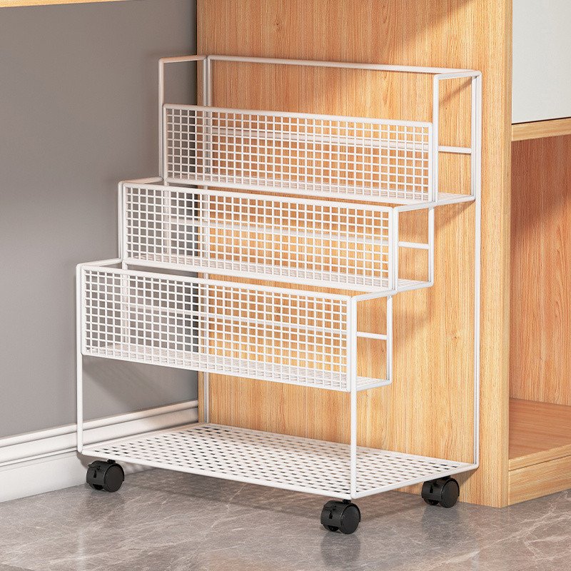 Portable Book Storage Rack under the Table Multi-Layer Storage Rack ...