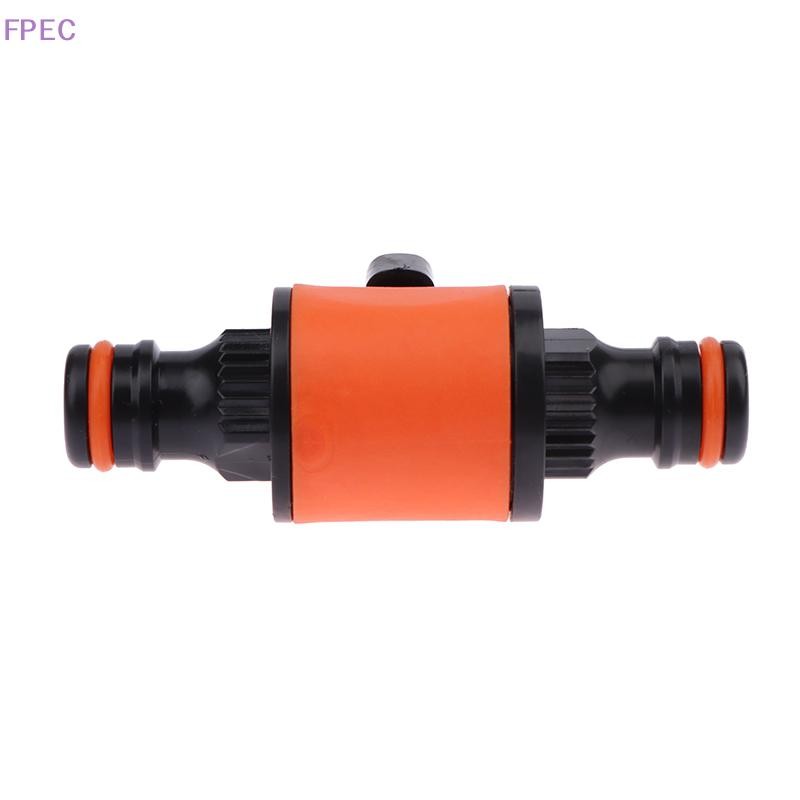 FPEC 1Pc 16MM Equal Garden Hose Shut Off Valve Fitg Plastic Tubing Tap