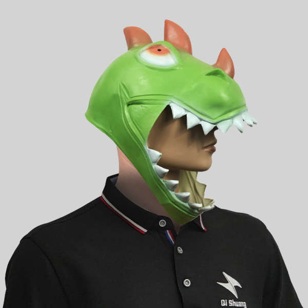 Cute Little Dinosaur Headgear Animal Mask Masquerade Party Funny Latex ...