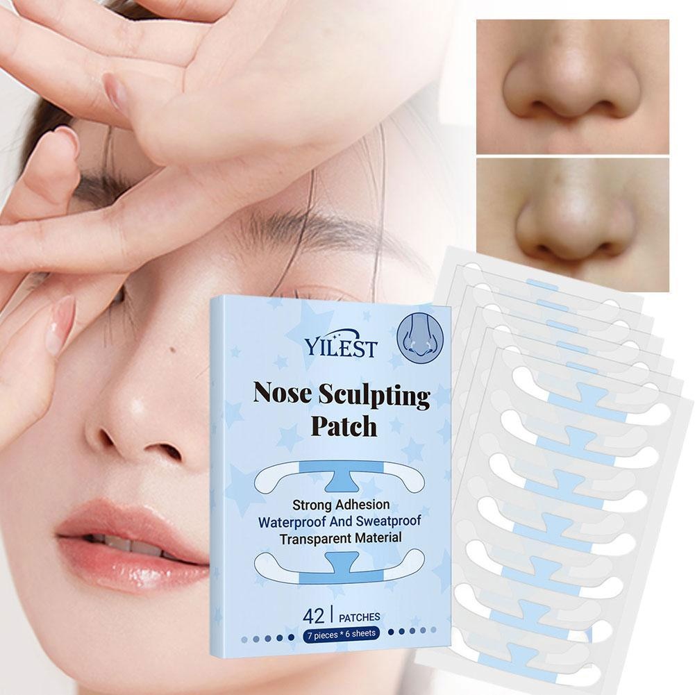 Box Invisible Nose Stickers Non-irritating Shrinking Nose Wing Sticker ...