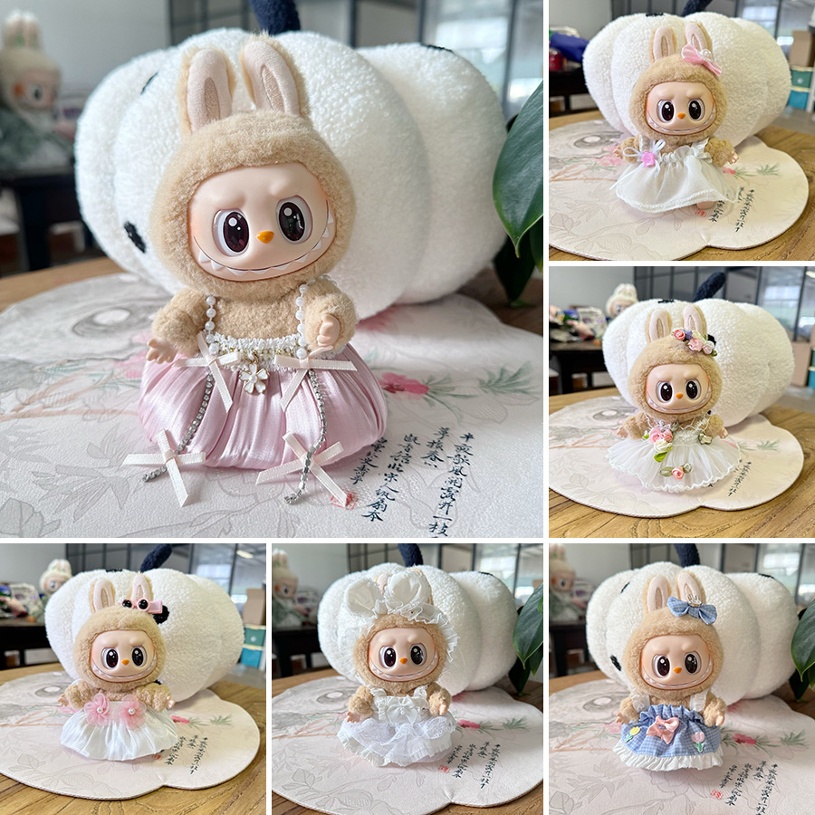 Only Clothes] One Second Generation Labubu Doll Wearing Sweet Princess ...
