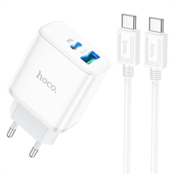 Hoco C105A 20W cable cup set (PD/QC/FCP/AFC) (Type C To Type C ...