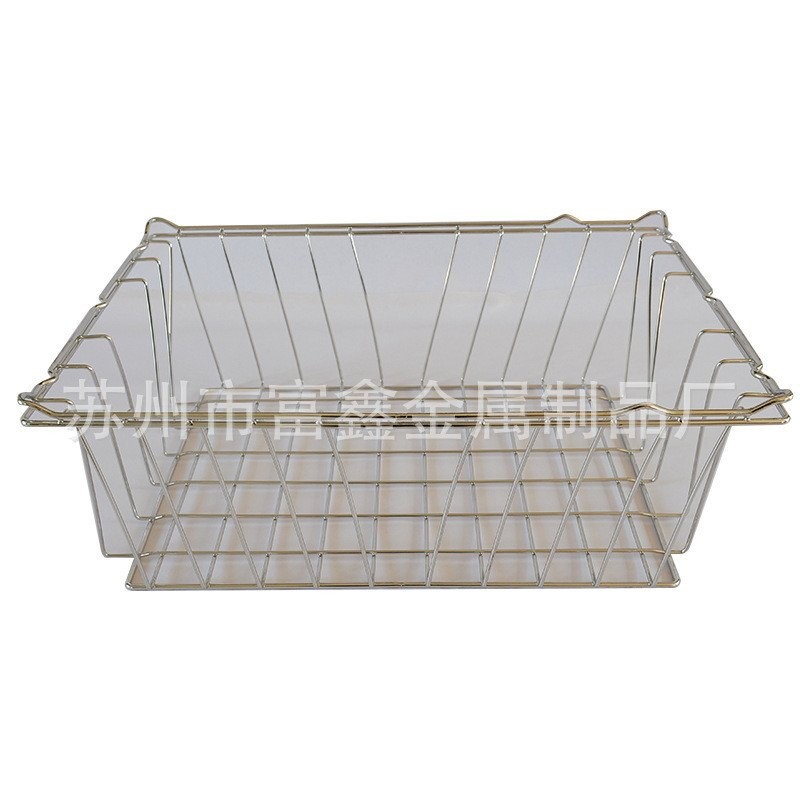 Metal Rim Stainless Steel Mesh Basket Transport Storage Equipment