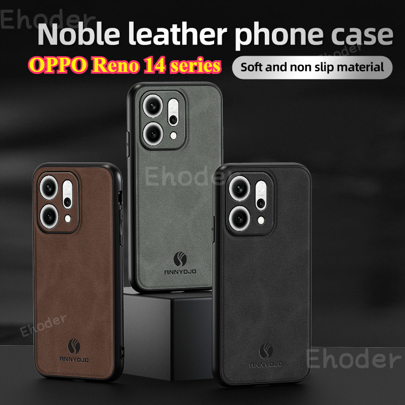 Casing For OPPO Reno 14 Pro 14F 4G 5G 2025 Case Leather Matte Soft TPU ...