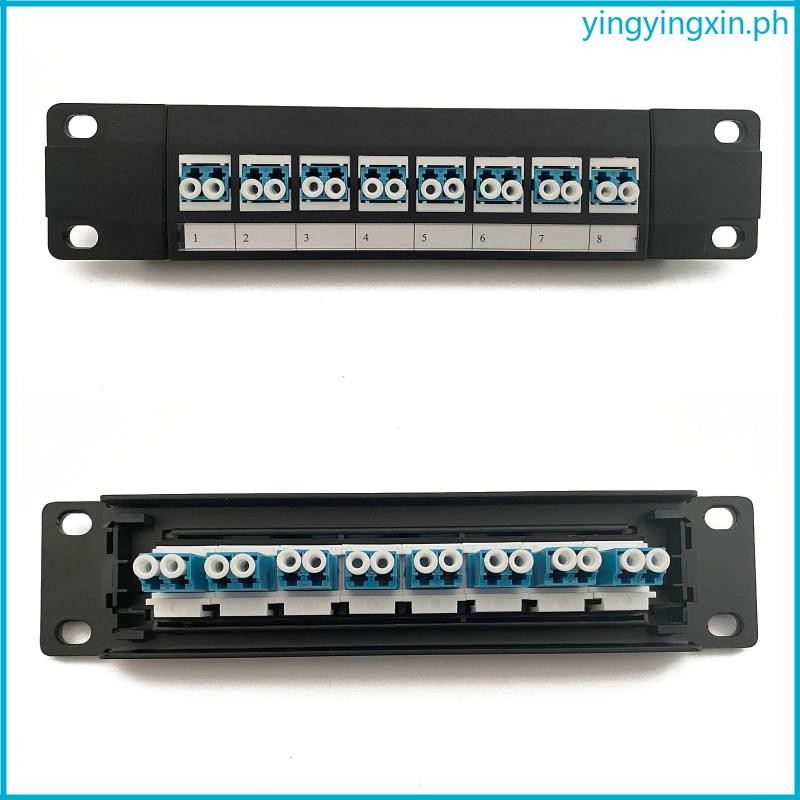 YIN 8-Port LC Optical Fiber Patch Panel RJ45 10G Ready Plastic Housing ...