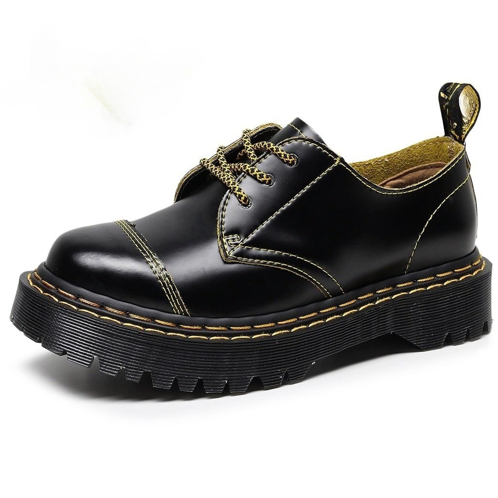 1461 Medium Thick Sole Bex Low Top 3-hole Cream Yellow Double Car Line ...