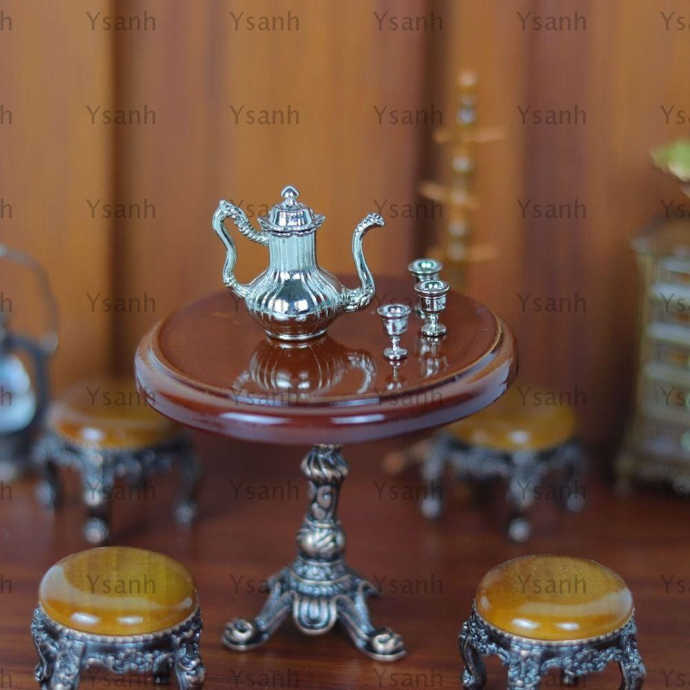 YSANH Dollhouse Retro Table, 1:12 DIY Miniature Simulation Table, High ...