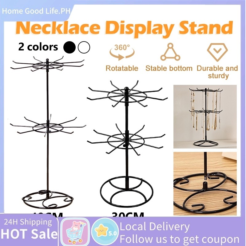 Jewelry Rack Storage Rack 360 Rotating Rack Necklace Jewelry Keychain ...