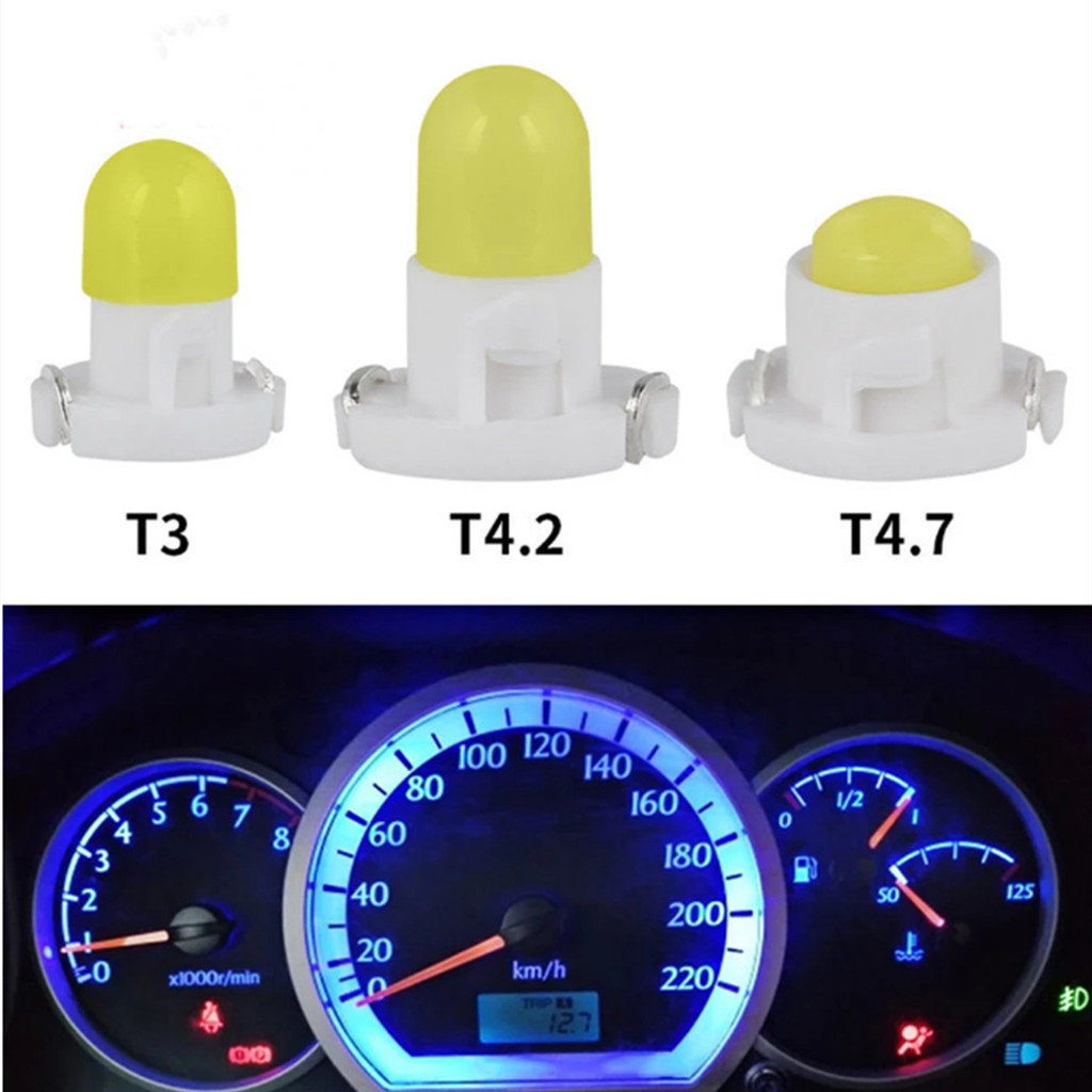 5PCS T3 T4.2 T4.7 COB Car LED Instrument Panel Lights Dashboard ...