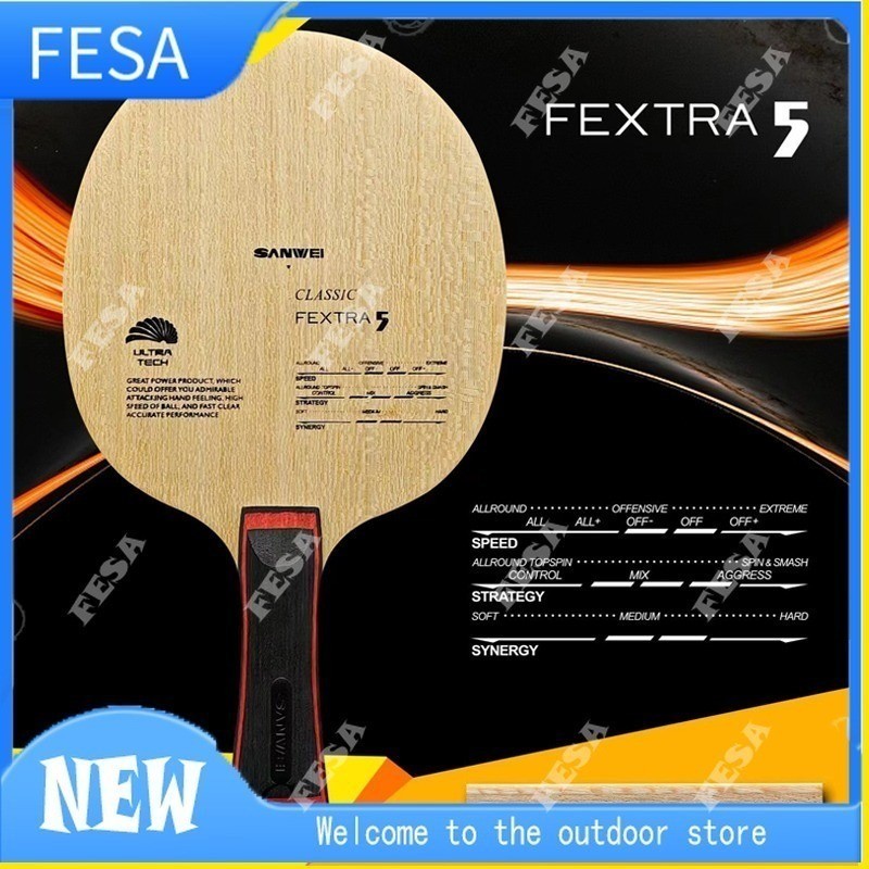 Original SANWEI FEXTRA 5 Table Tennis Blade 5 Ply Wood All-around Ultra ...