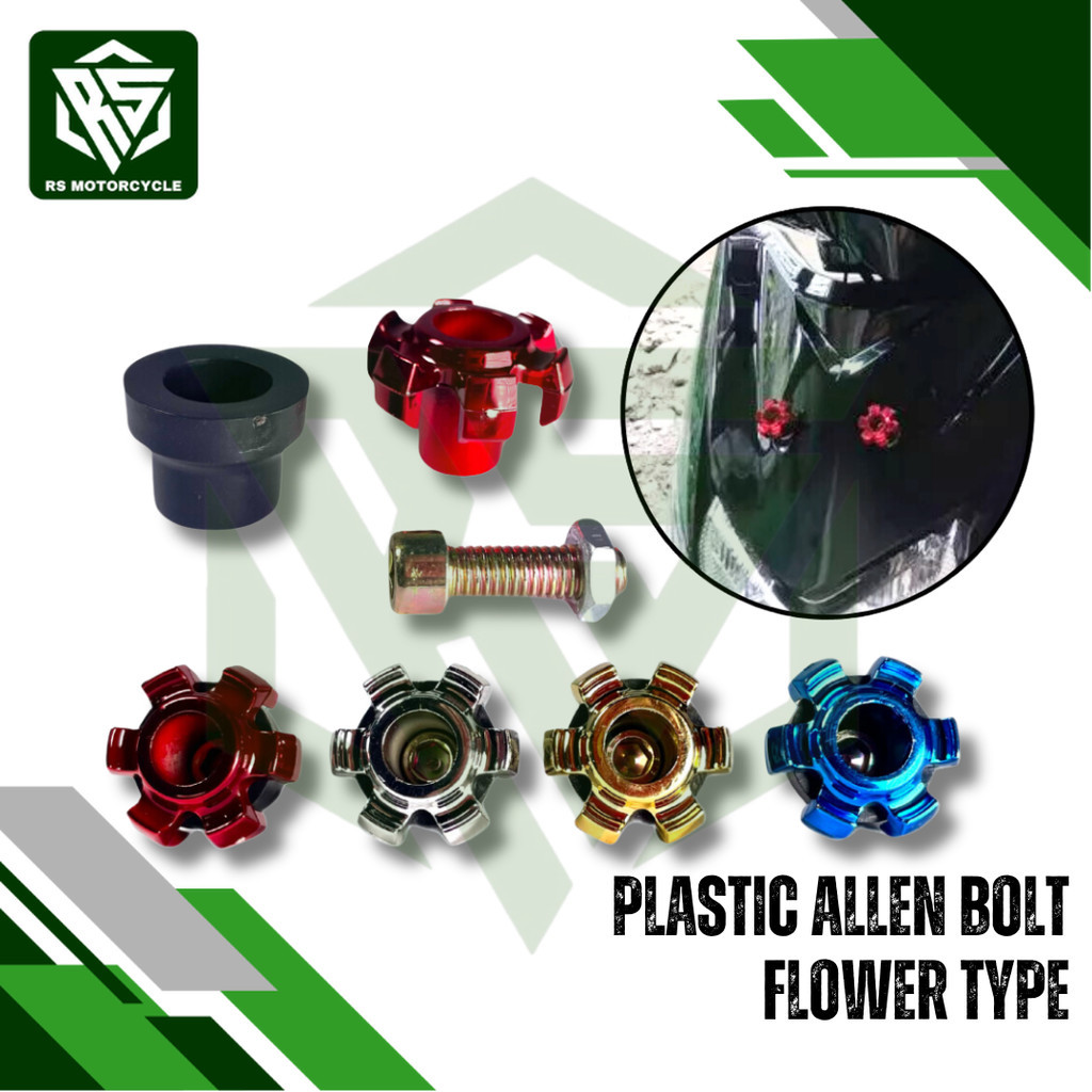 [RIDE SAFE] MOTORCYCLE ACCESSORIES ALLEN BOLT FLOWER TYPE | Shopee ...