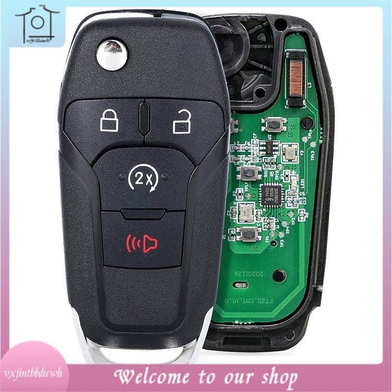 [vxjintbbduwh] Car Flip Remote Key 4 Button Smart Key 902MHz N5F-A08TDA ...