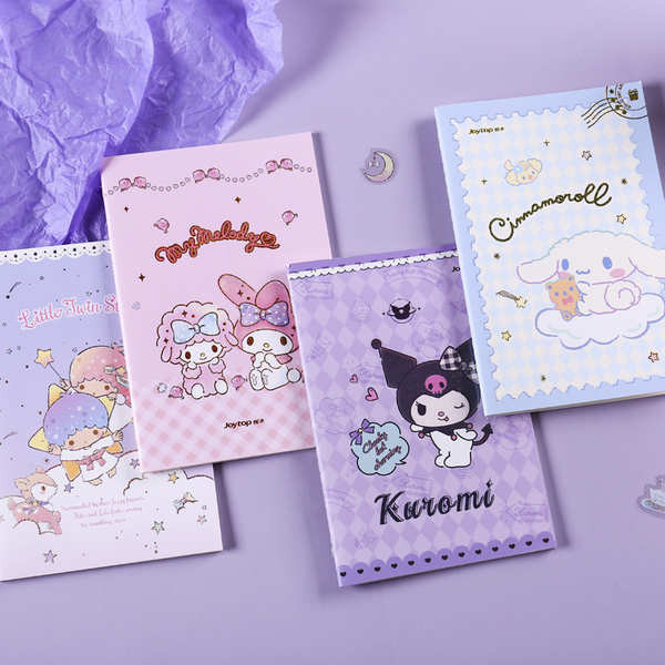 kuromi notebook Cute cartoon color page a5 car line book exercise book ...