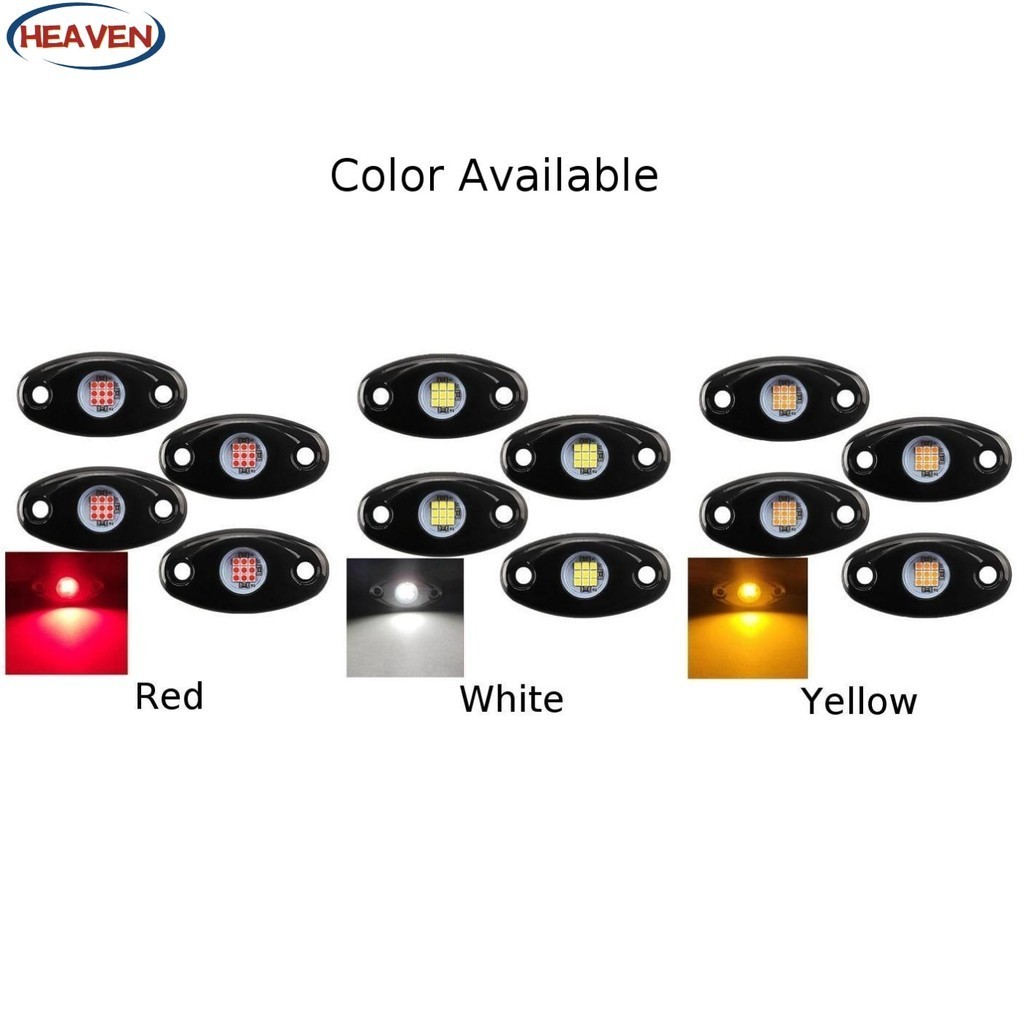 [Heaven 0803] LED Rock Lights Underbody Light 9W For Jeep Offroad Truck ...