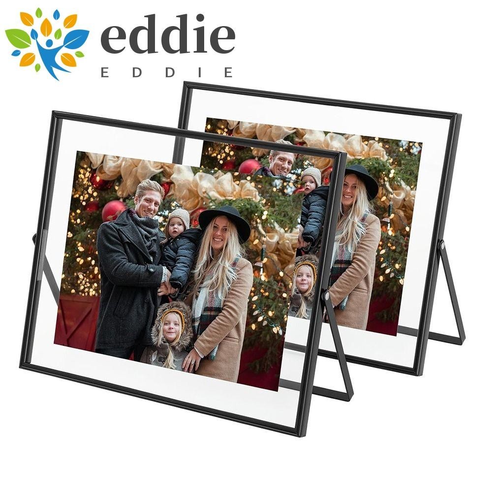 26EDIE Metal Photo Frame, Minimalist Style Transparent Surface Tabletop ...