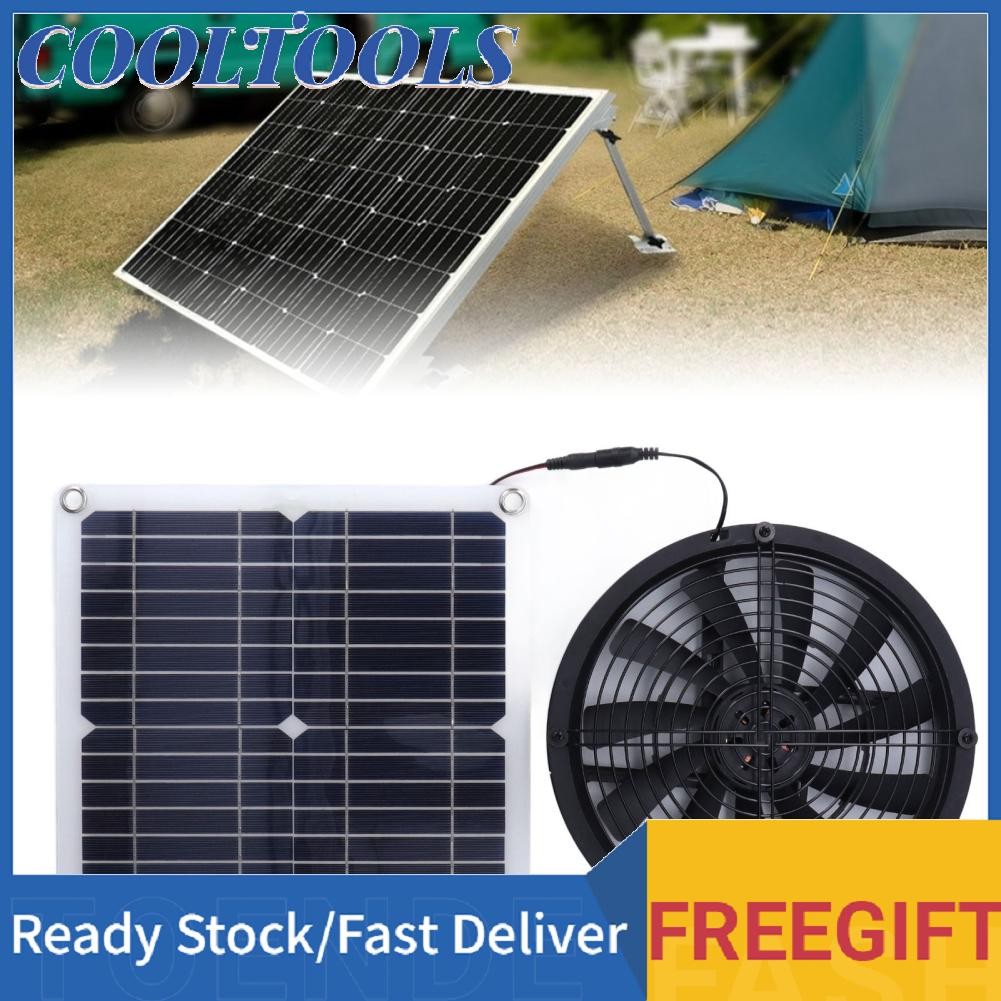 Cooltools Solar Ventilator Exhaust Fan Protective Net Strong Wind Flow ...