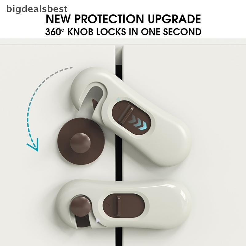 BDB 1Pc Home Refrigerator Lock Fridge Freezer Door Catch Lock Toddler