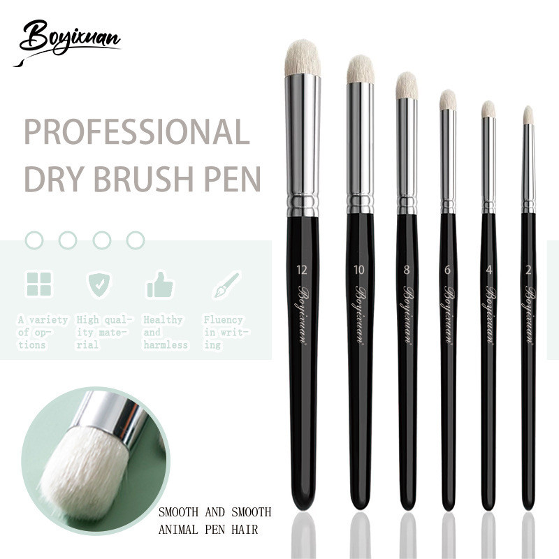 Crossborder Beginner Dry Wool Brush Pen Set Dry Sweeping Pen Oil