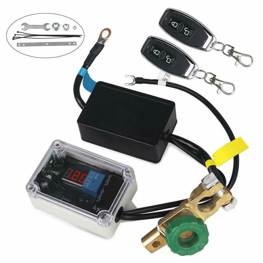 Universal Wireless Remote Control 12v Car Battery Disconnect Cut Off ...
