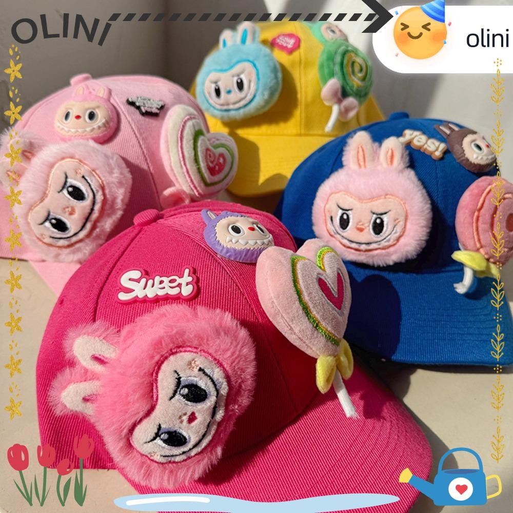 OLINI Labubu Baseball Hat, Cartoon UV Protect Sun Hat, Spring Summer