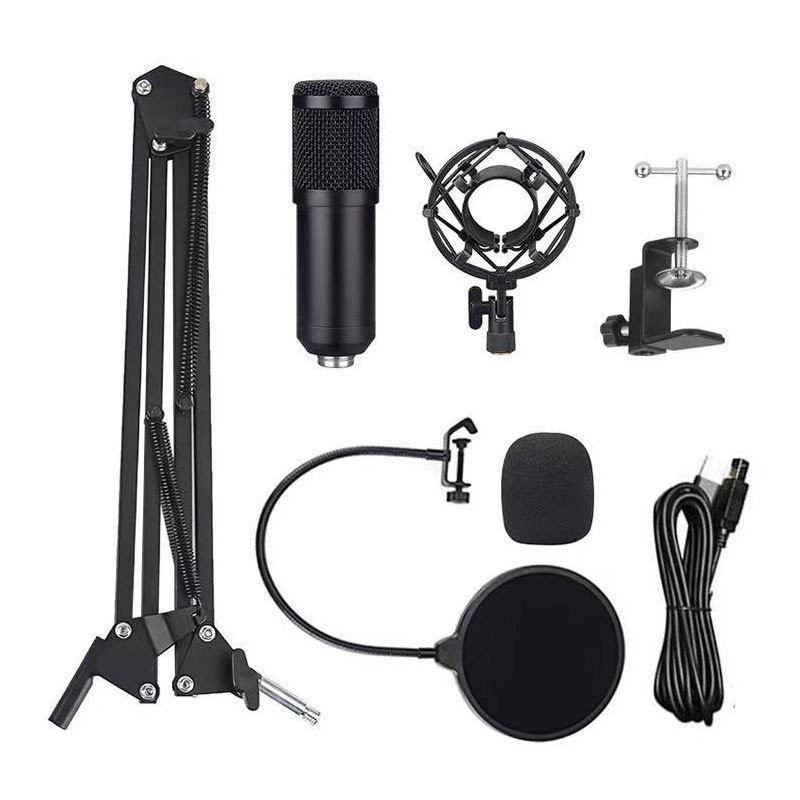 BM800Condenser MicrophoneUSBLive Broadcast Microphone Set Recording