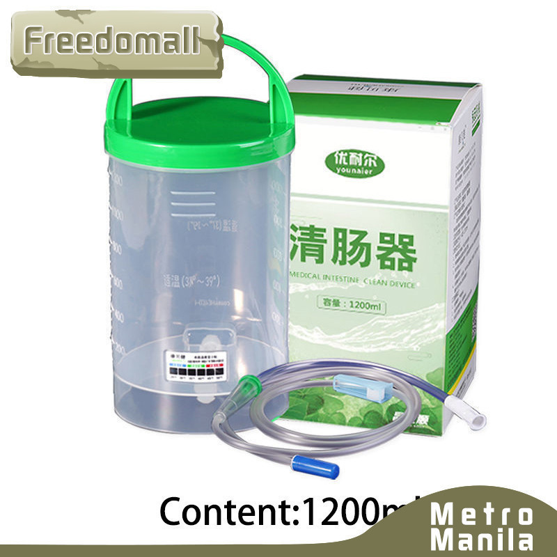 1200ml Enema Cleaner With Conduit Portable Enema Cleaning Bucket Set ...