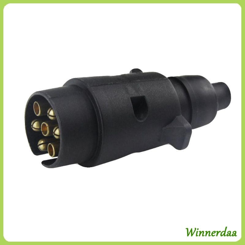 WINN Universal 7 Pin Plug Socket Car Trailer RV Cable Connector Trailer ...