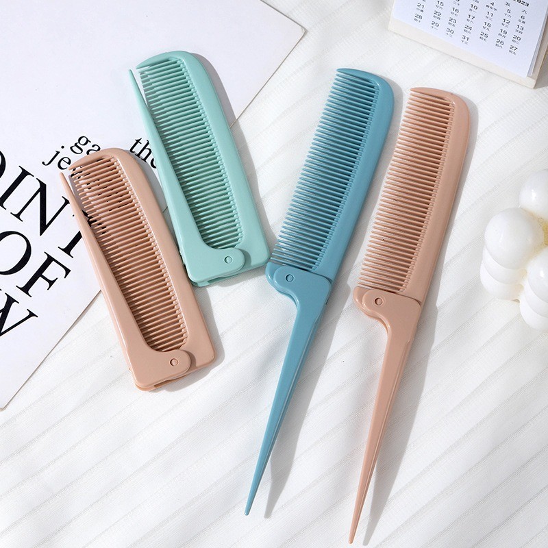 Portable Pointed Tail Comb - Travel Folding Mini Compact Comb ...