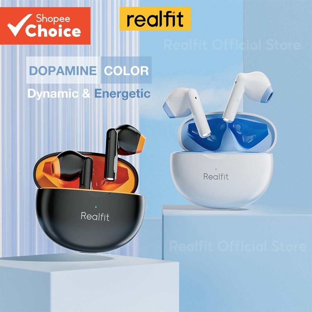 Realfit F2 Bluetooth Earphone Excellent Bass Wireless Earbuds with Mic ...