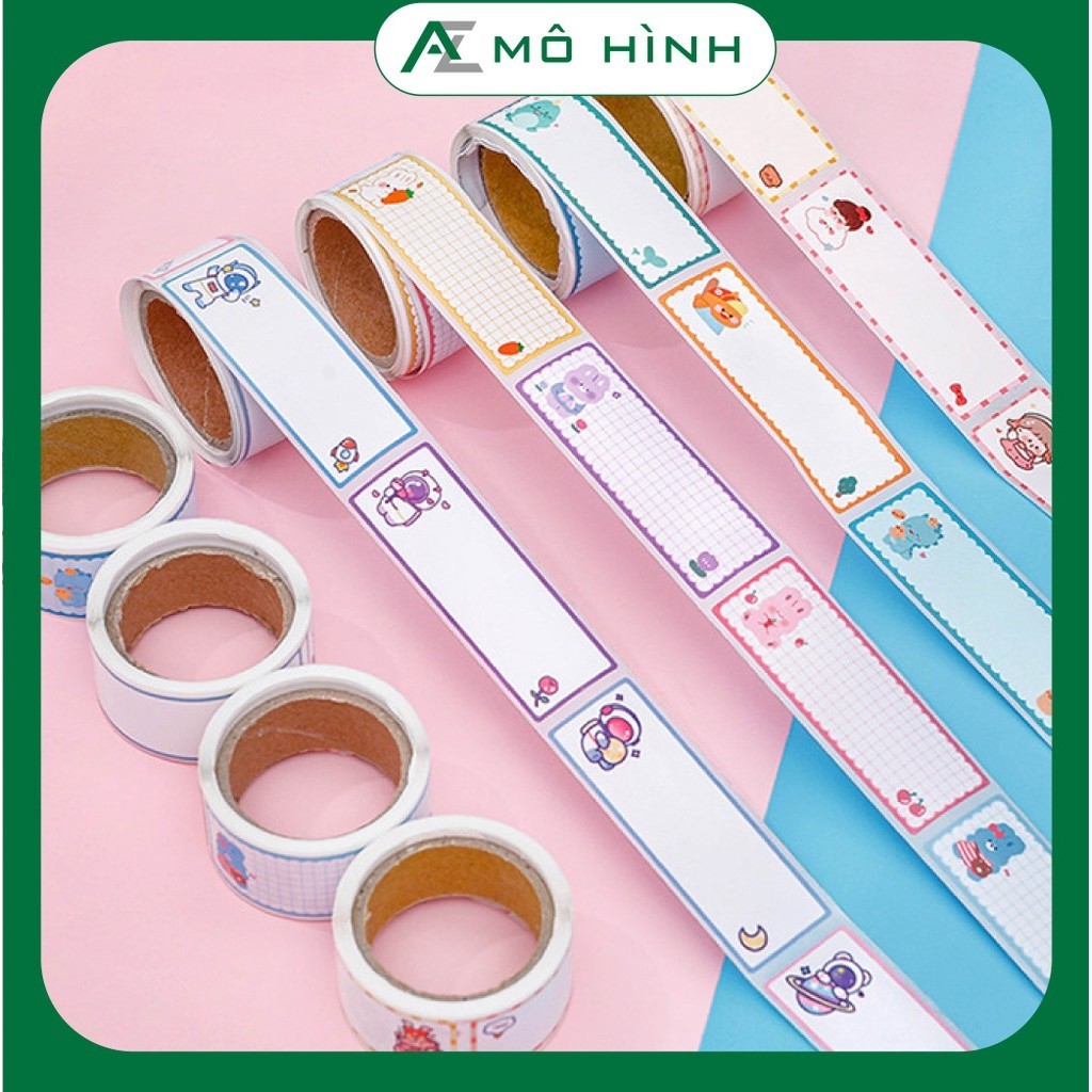 Roll Of 60 Stickers | Multi Sample To Write Headers, Notebook Labels ...