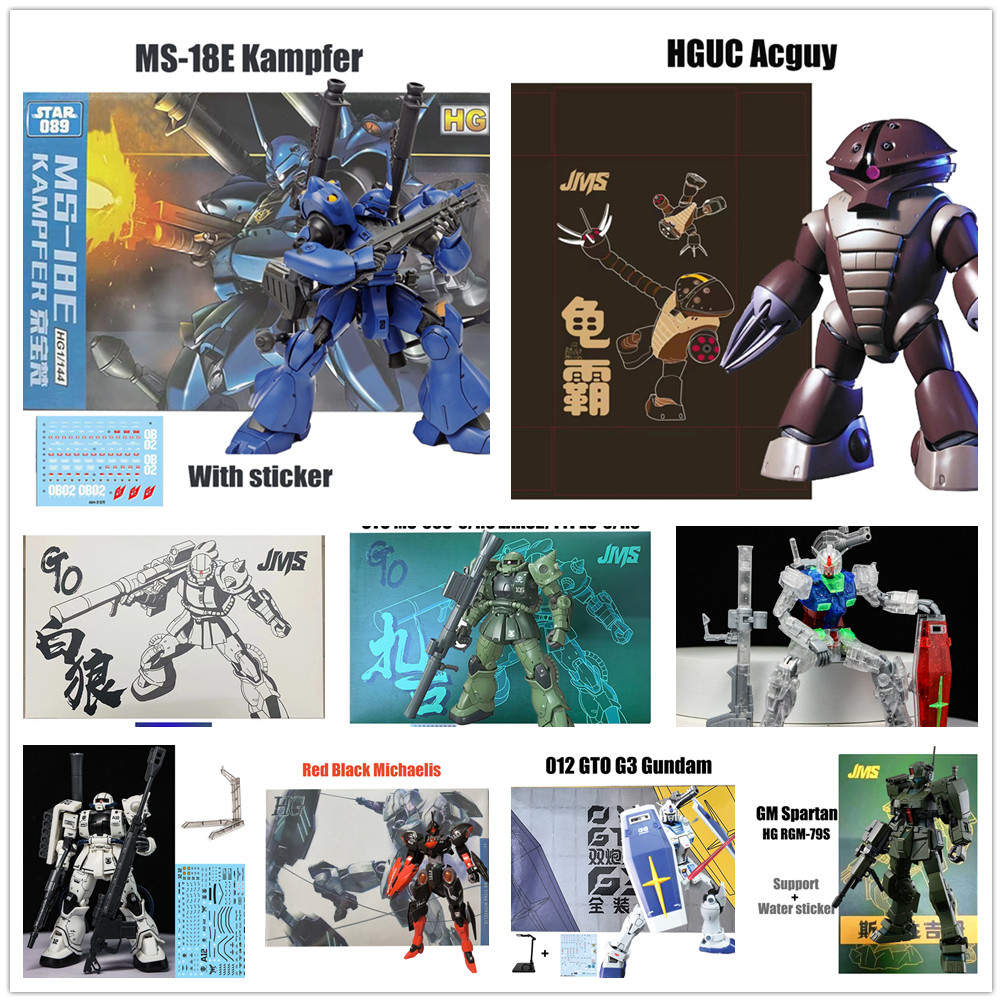 Gundam Acguy Kampfer Zaku ii GM Spartan GTO RX-78-2 Michaelis Gundam ...