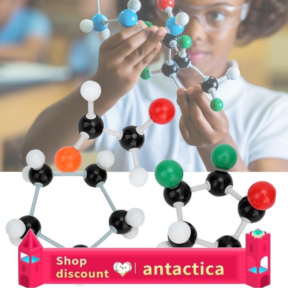 Delaman 267 Pcs Modèle Moléculaire, Modèle d'atome Molecular Organic Inorganic Structure Kit Atom Link Model Set Atom Model Educational Tools for Student Teacher Molecular Model Kit