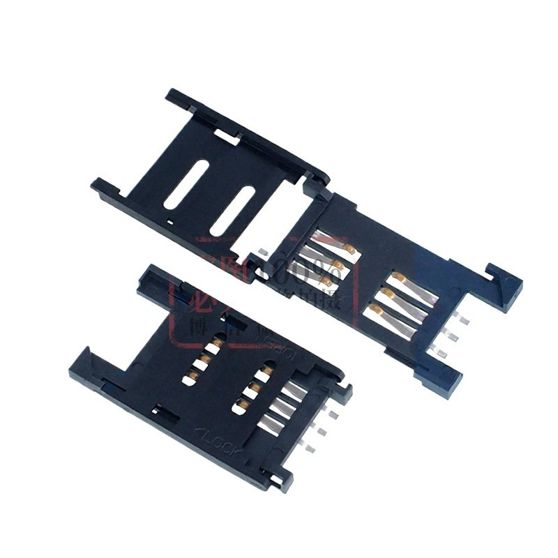 Sim Card Holder Clamshell Type Full Plastic Clamshell 6P 8P Card Holder ...