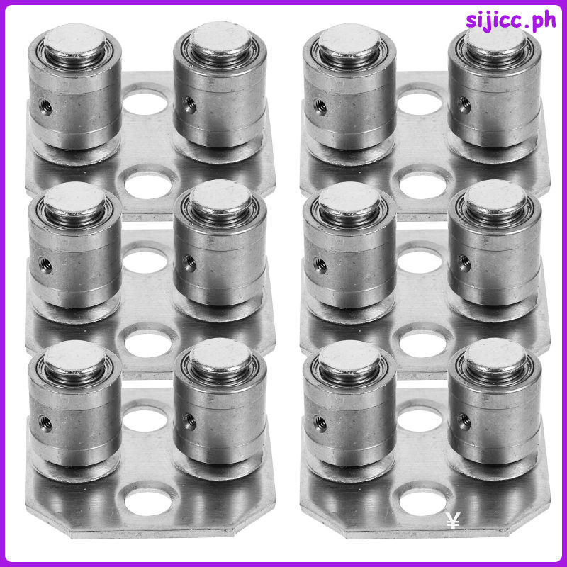 6pcs Sliding Barn Door Roller Floor Guide Floor Rail Guide Rollers ...