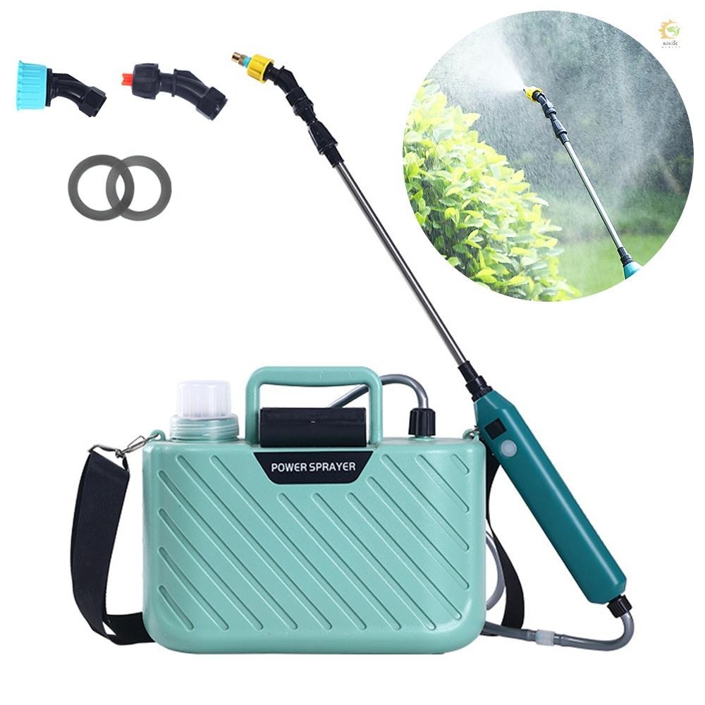 Mini3)Battery Powered Garden Sprayer with 2 Nozzles 1.32 Gallon/5L Lawn ...