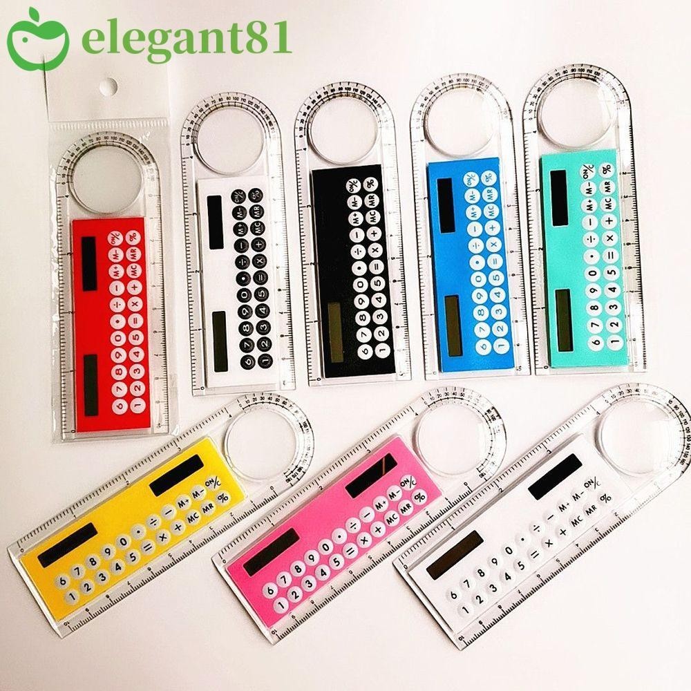 ELEGANT81 Solar Energy Ruler Calculator Office Transparent Creative ...