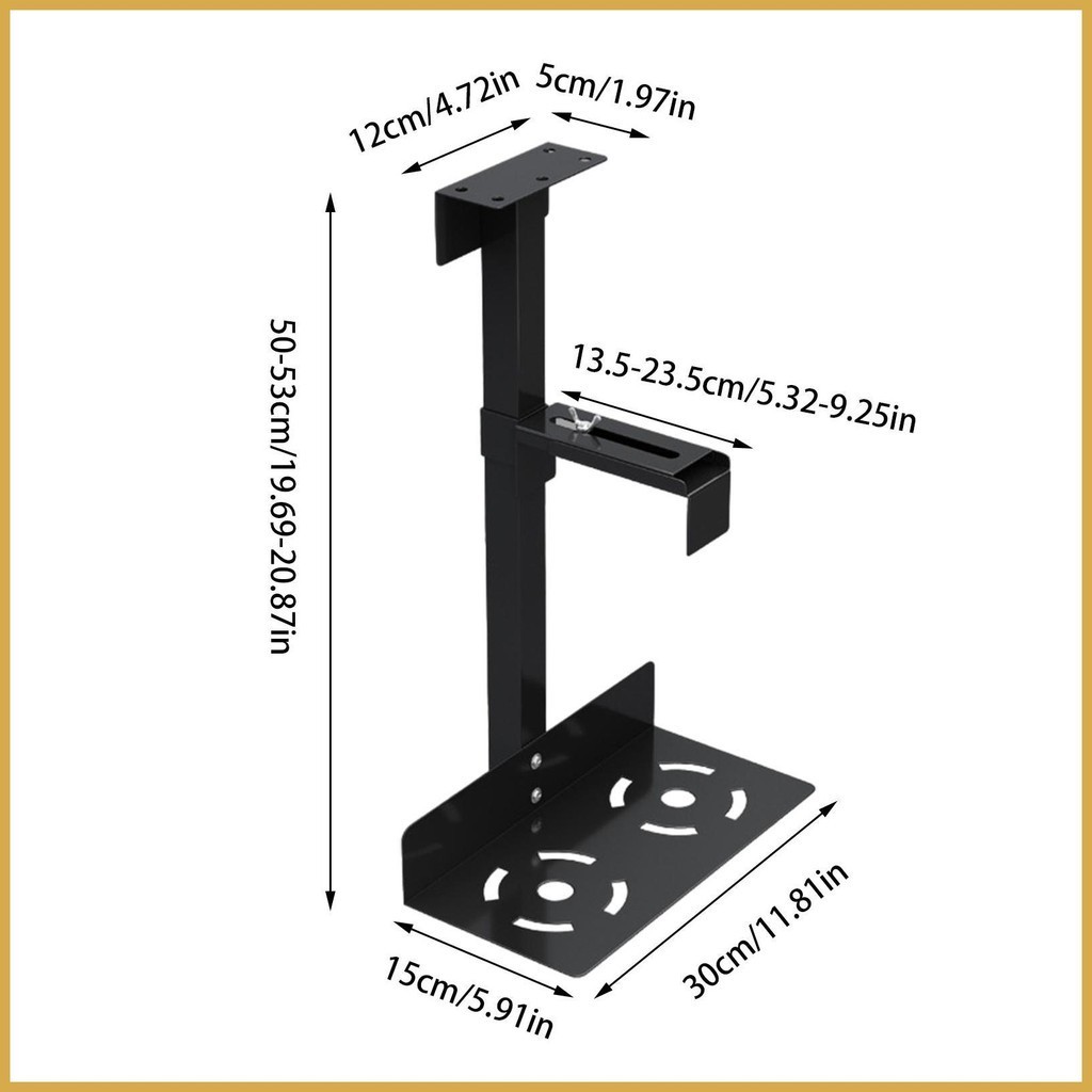 CPU Under Desk Mount Bracket Computer Case CPU Holder Heavy Duty Wall ...