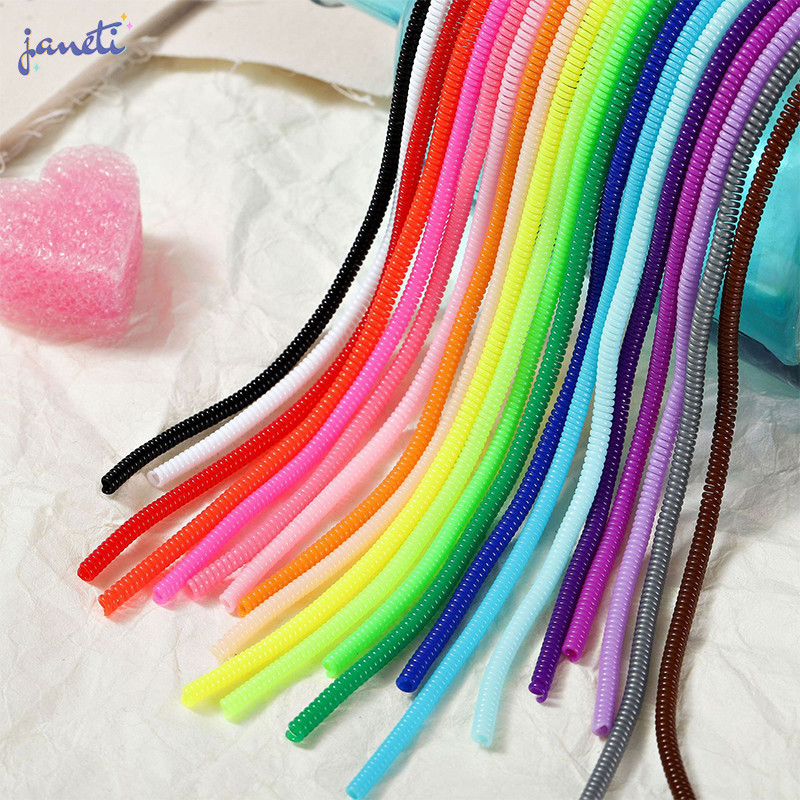 60cm mobile phone data cable protection rope spring fixed sleeve ...