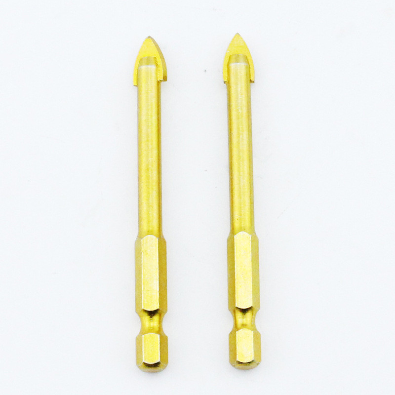 Hexagonal Handle Copper-Plated Ceramic Triangle Glass Tile Tapper ...