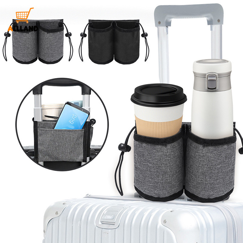 Portable Travel Luggage Mounted Water Cup Storage Bag - Trolley Case ...