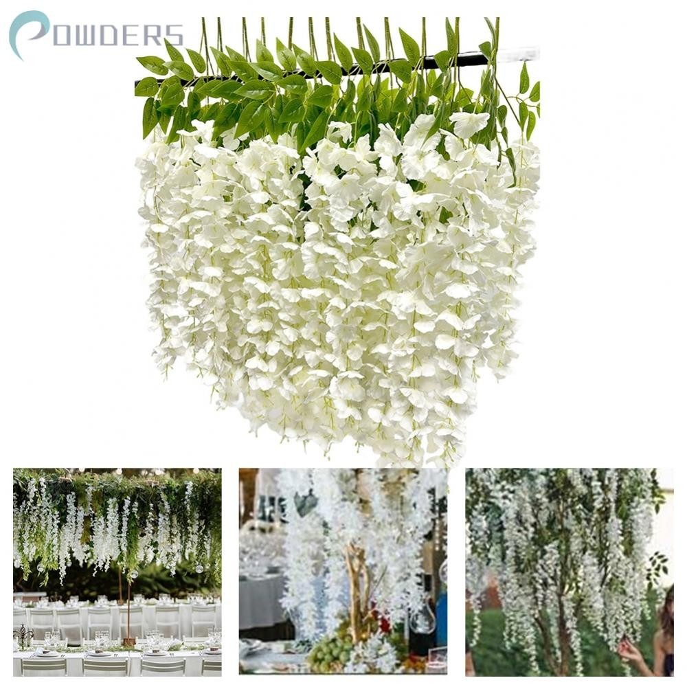 Beautiful Artificial Hanging Flowers Create a Charming Atmosphere at