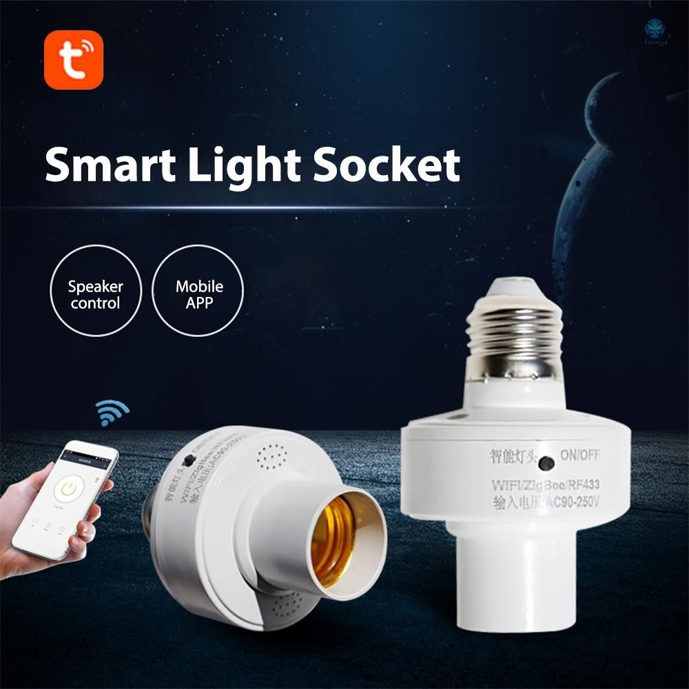  fany 2 piece smart lamp socket wifi bulb adapter application program