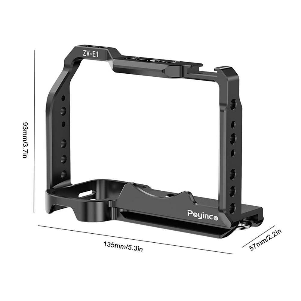 One Piece Structure Full Camera Cage Built-in Quick Release Plate for ...