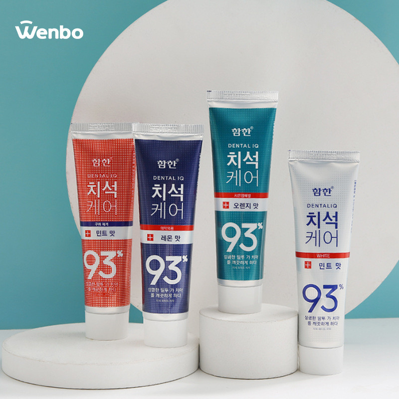 Korean version 93 anti cavity and anti tooth stain toothpaste white ...